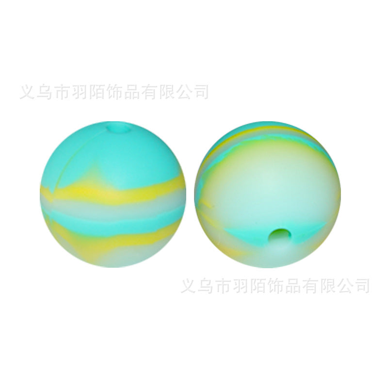 Wholesale 50PCS Rainbow Mixed Color Silicone Balls